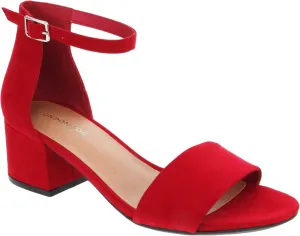 LONDON FOG Women's Nikki Low Two Piece Block Heel Dress Shoe Ladies Ankle Strap Pump Sandal