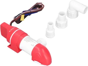 Low Bilge Pump, 1100Gph/4160Lph Electric Automatic Stainless Steel Water Sensing Bilge Pump Dc12V 360° Rotation , For Boats