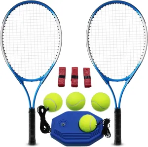Magicorange Tennis Rackets for Adults 2 Players Recreational Tennis Racquet Set for Beginners and Professional with 4 Tennis Balls, 3 Overgrips, 1 Bag