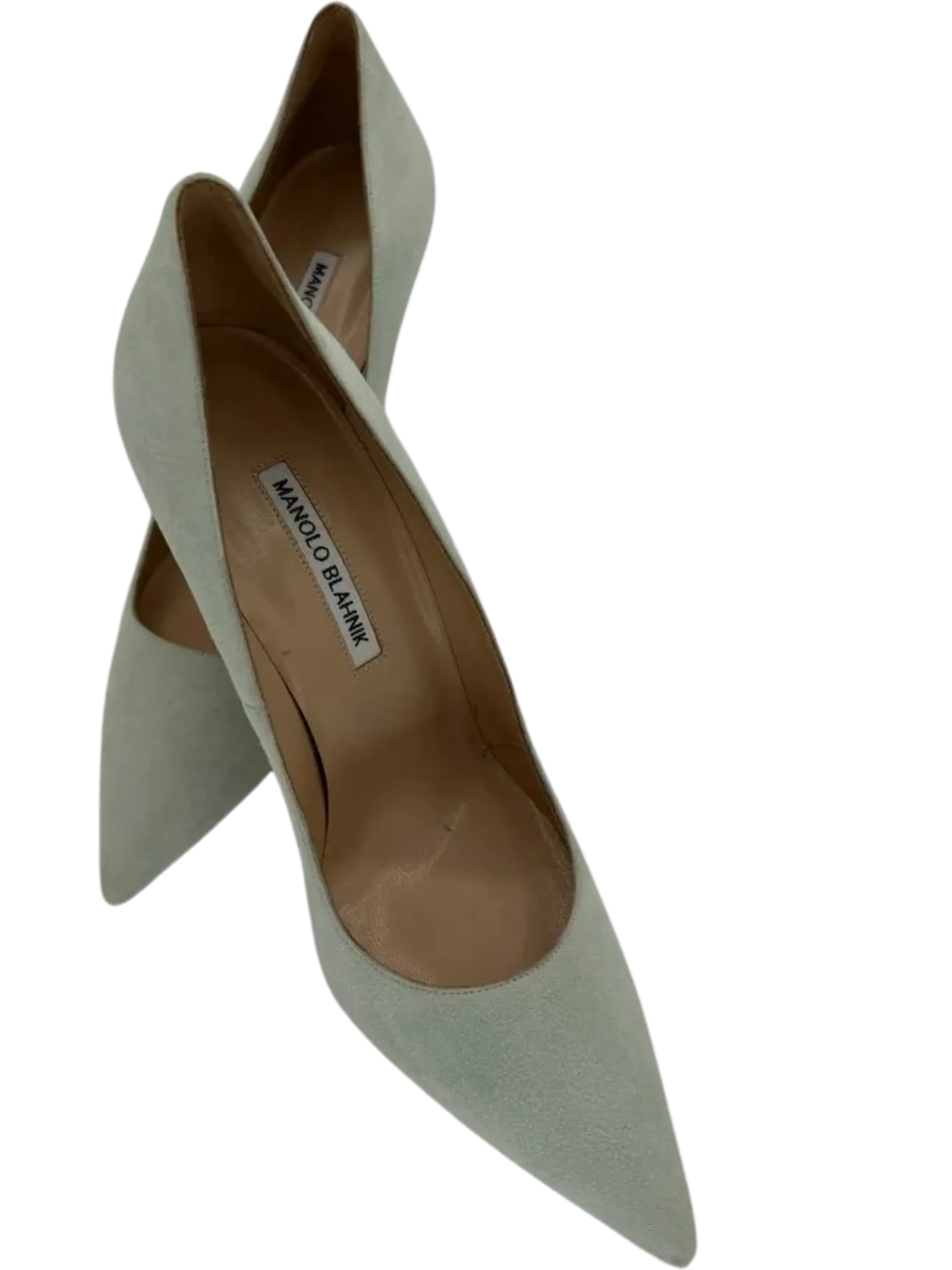 Manolo Blahnik BB 105mm Suede Pumps