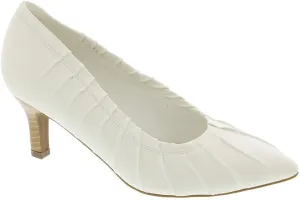 Masseys Women's Bella Pleated Mid Heel Pump