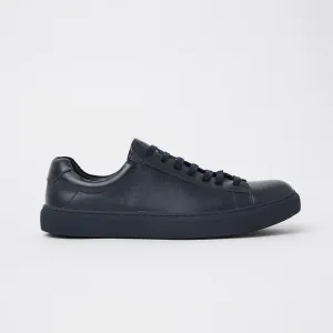 Mavericks cooper mens leather sneaker in navy