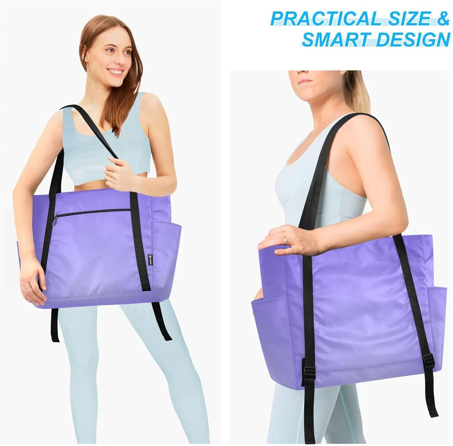 MCHIVER Phoenix Start Gradient Yoga Bag for Women Yoga Mat Carrier Fits All Your Stuff Large Pilates Gym Bag