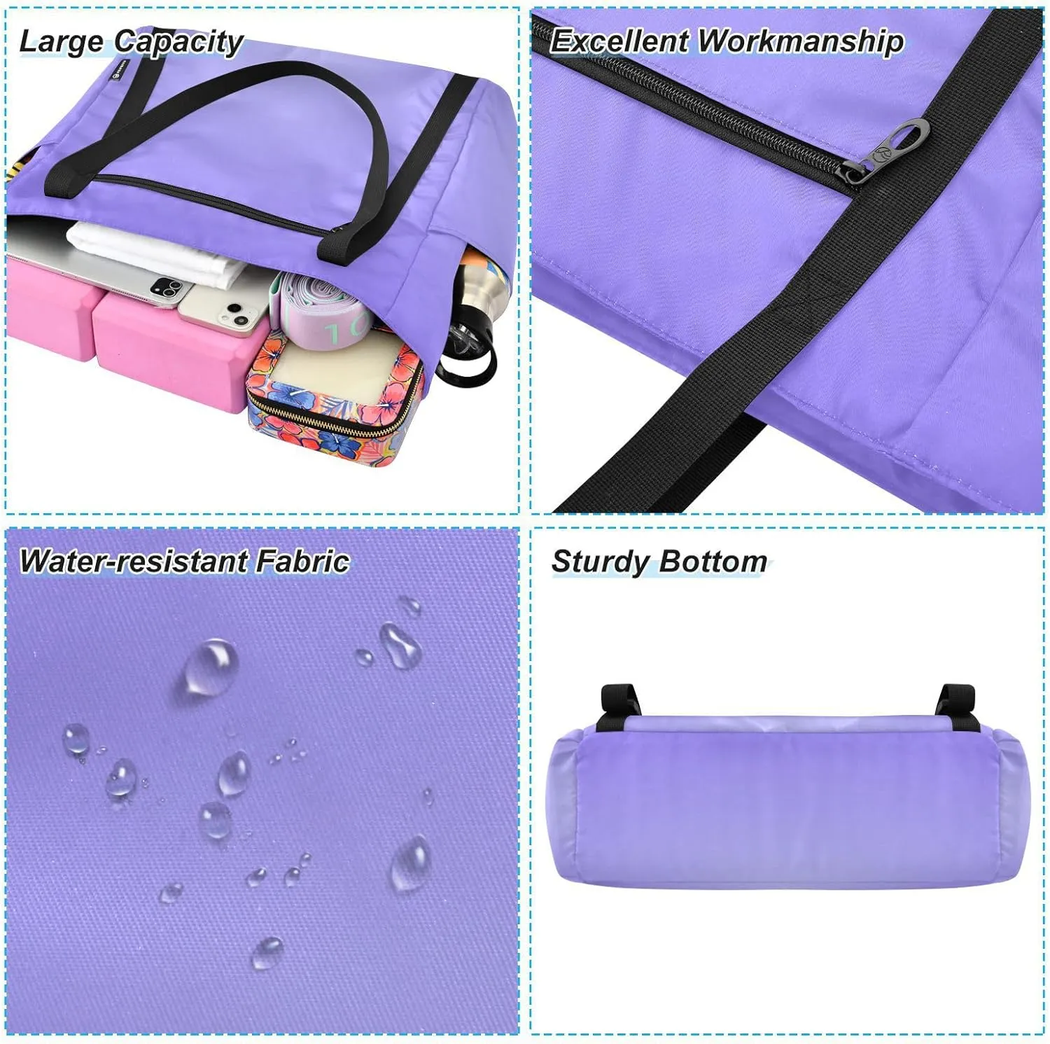 MCHIVER Phoenix Start Gradient Yoga Bag for Women Yoga Mat Carrier Fits All Your Stuff Large Pilates Gym Bag