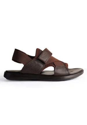Men's Classic Leather Brown Sandal