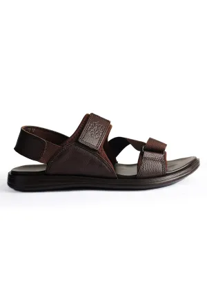 Men's Classic Leather Brown Sandal