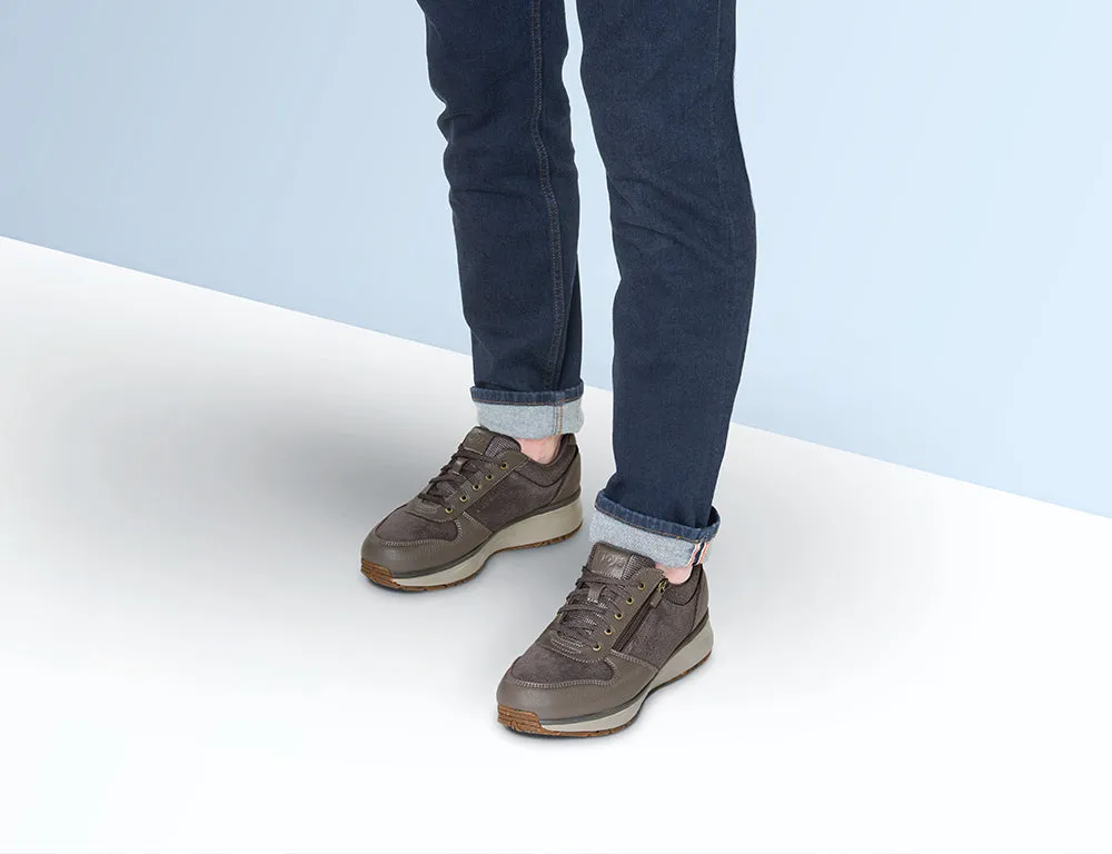 Mens Dynamo Brown Zip Active Trainers