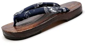 Men's Japanese Wooden Geta Sandals, Classic Fashion Mens Cosplay Geta Clogs Slippers, Geta Clogs Sandals Flip Flop Japanese Style Traditional Wooden Slippers for Men Women ( Color : G , Size : EU