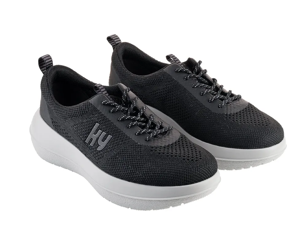 Mens Meilen Black Cushioned Strato Trainers