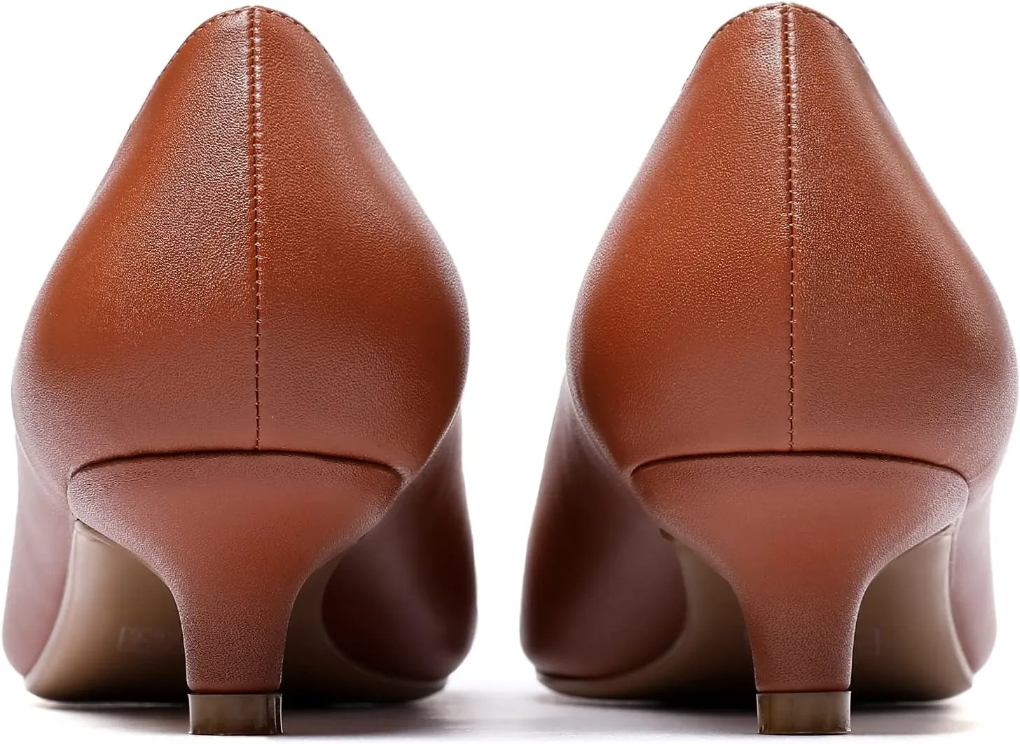 Mettesally Women's New Low Kitten Heel Pumps Pointed Closed Toe Slip On Dress Daily Office Shoes
