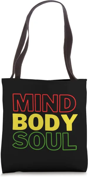 Mind Body Soul Interconnected and Balanced Tote Bag