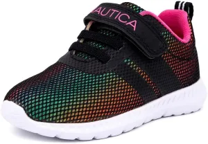 Nautica Kids Fashion Sneaker Athletic Running Shoe with One Strap |Boys - Girls|(Toddler/Little Kid)
