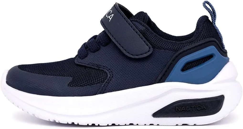 Nautica Kids Fashion Sneaker Athletic Running Shoe with One Strap |Boys - Girls|(Toddler/Little Kid)