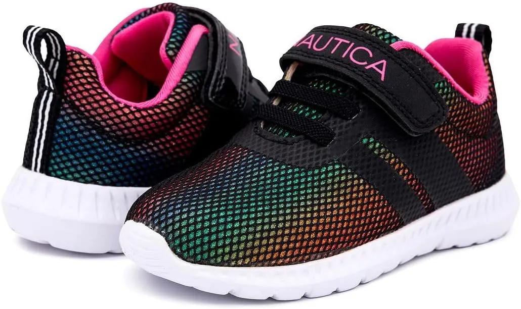 Nautica Kids Fashion Sneaker Athletic Running Shoe with One Strap |Boys - Girls|(Toddler/Little Kid)