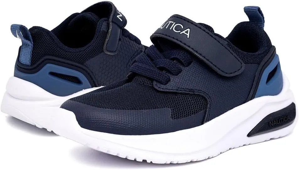 Nautica Kids Fashion Sneaker Athletic Running Shoe with One Strap |Boys - Girls|(Toddler/Little Kid)