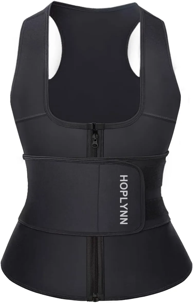 Neoprene Sauna Sweat Waist Trainer Corset Trimmer Vest for Women Tummy Control, Waist Cincher Body Shaper