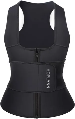 Neoprene Sauna Sweat Waist Trainer Corset Trimmer Vest for Women Tummy Control, Waist Cincher Body Shaper