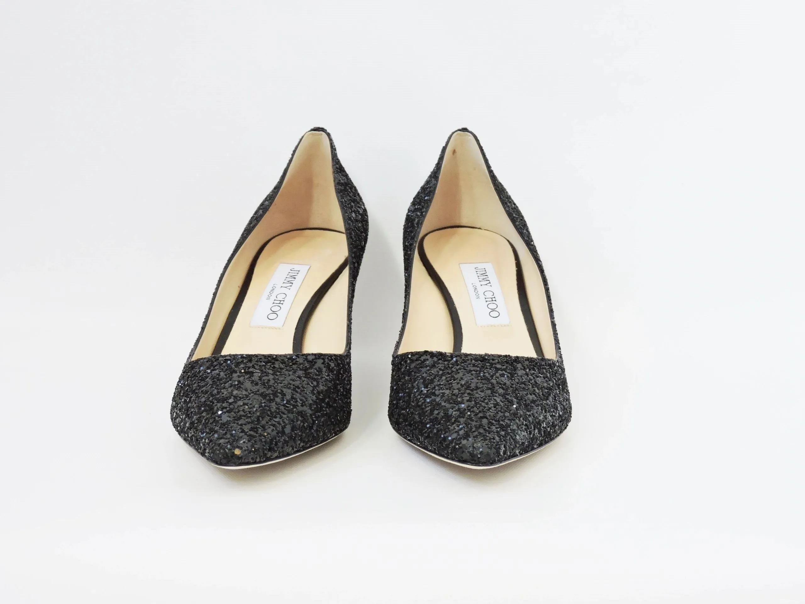 NEW Jimmy Choo Romy Glitter Pump Size 40.5 It (10.5 Us)
