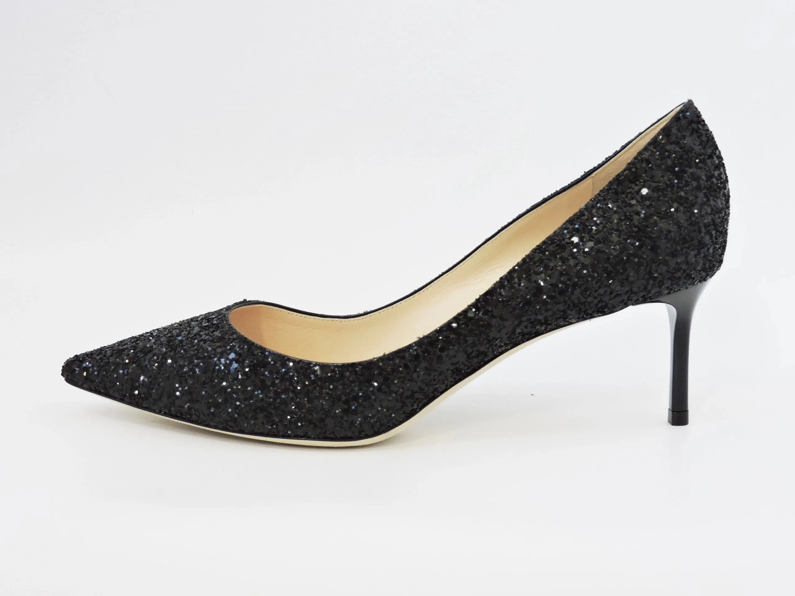 NEW Jimmy Choo Romy Glitter Pump Size 40.5 It (10.5 Us)
