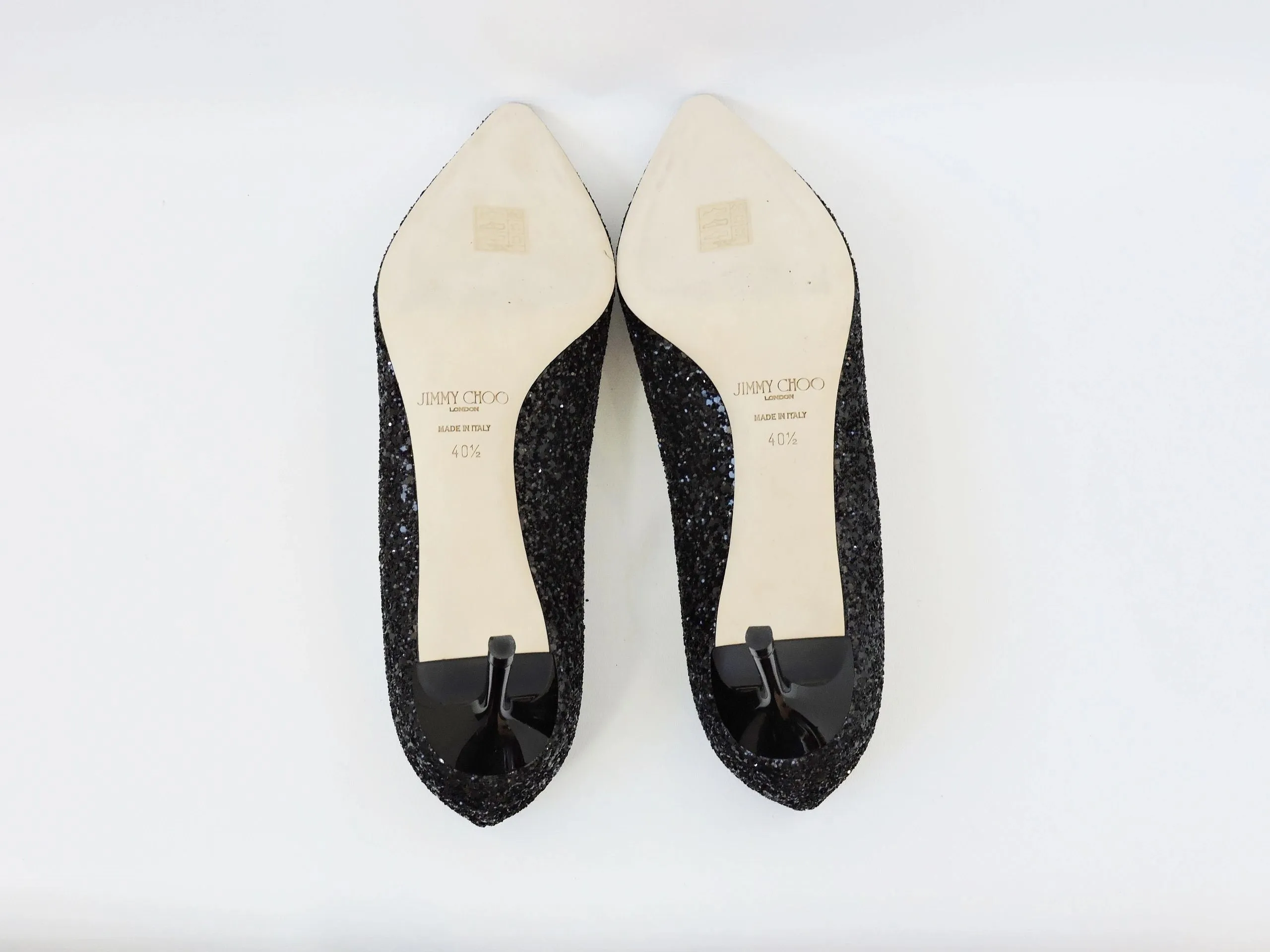 NEW Jimmy Choo Romy Glitter Pump Size 40.5 It (10.5 Us)