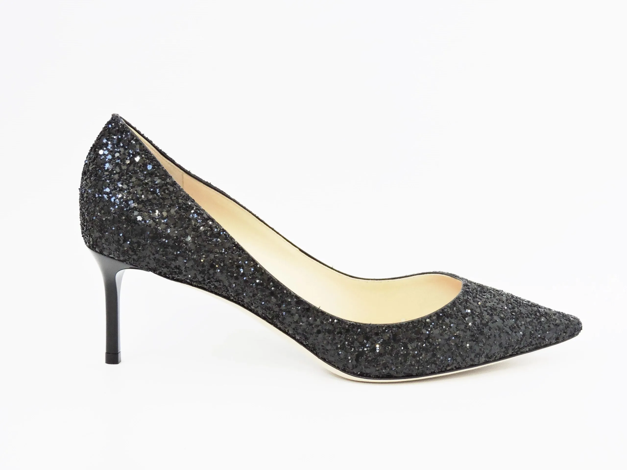 NEW Jimmy Choo Romy Glitter Pump Size 40.5 It (10.5 Us)