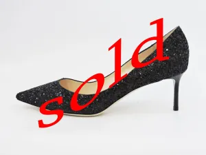 NEW Jimmy Choo Romy Glitter Pump Size 40.5 It (10.5 Us)