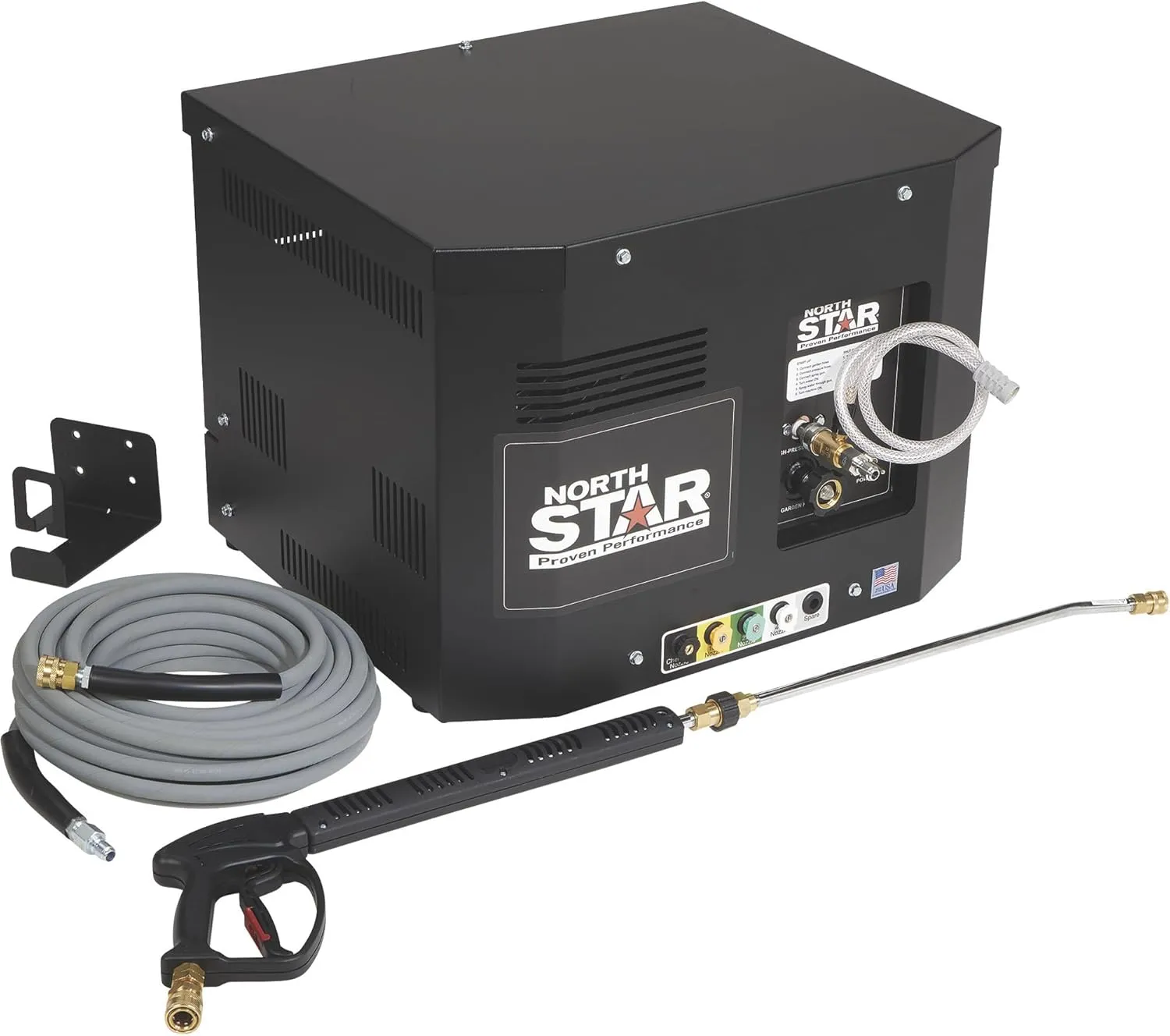 NorthStar Electric Cold Water Total Start/Stop Stationary Commercial Pressure Washer -2500 PSI, 3.0 GPM, 230 Volts - Model 1571108