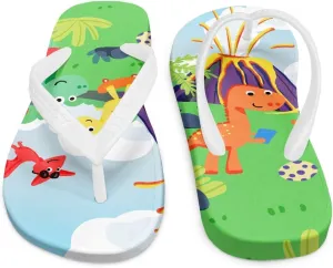 Novelty Kids Flip Flops Beach Wacky Sandals With Soft Footbed Non Slip Slippers Light Slip On Thong Sandal