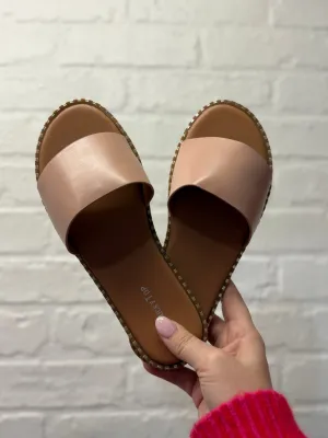 Nude Slip on Sandal