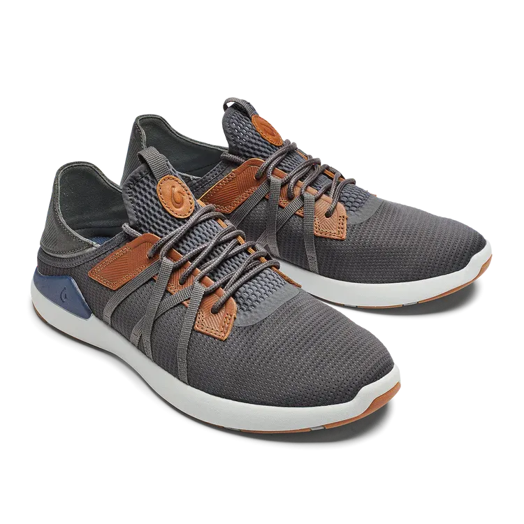 Olukai Men’s Mio Lī Everyday Athletic Shoes - Pavement|Vintage Indigo