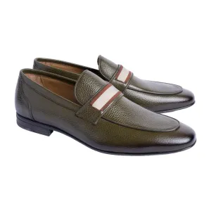 P00081 Depp Loafer with Contrast vamp- Green