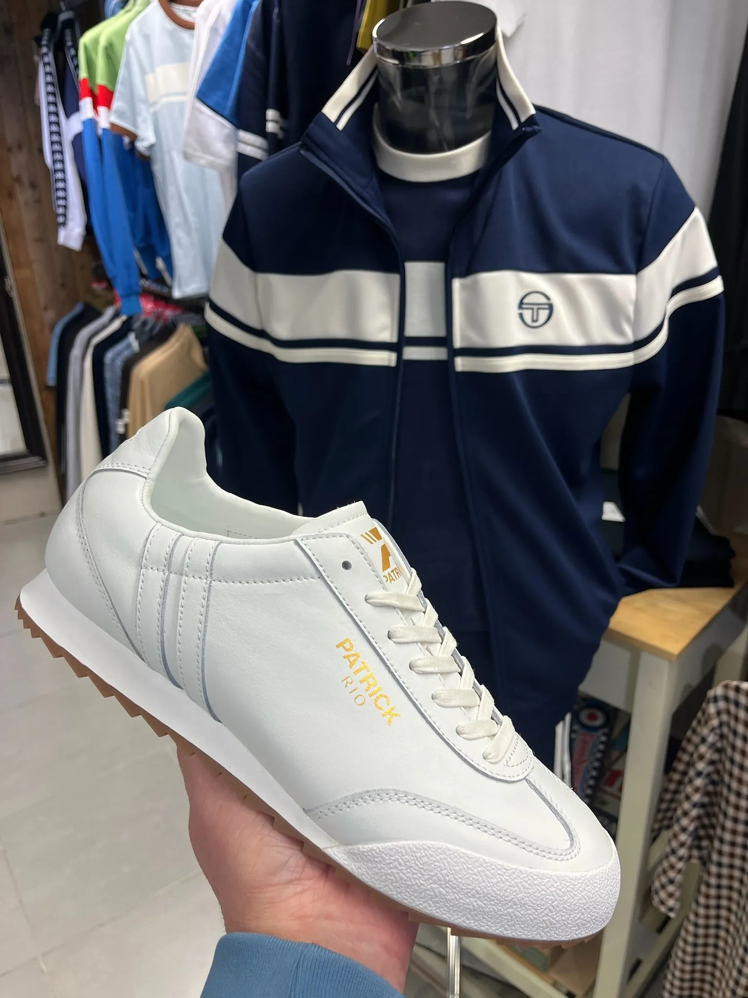 Patrick Rio Trainers - White Mono