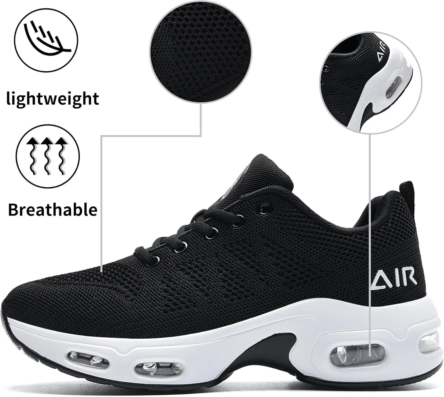 PERSOUL Women's Running Shoes Athletic Tennis Fashion Sneakers Lightweight Breathable Walking Shoes for Jogging Fitness Gym