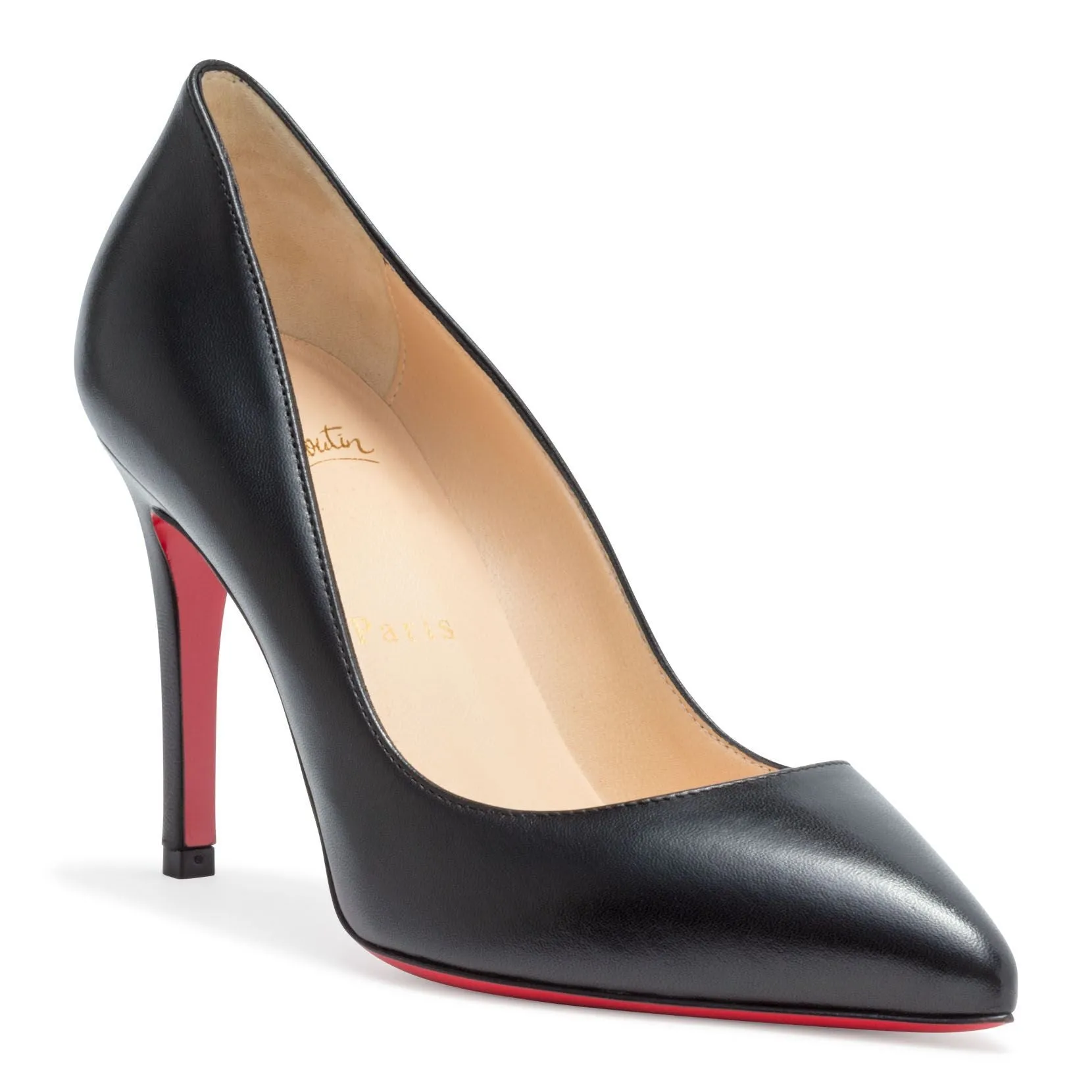 Pigalle 85 black leather pumps