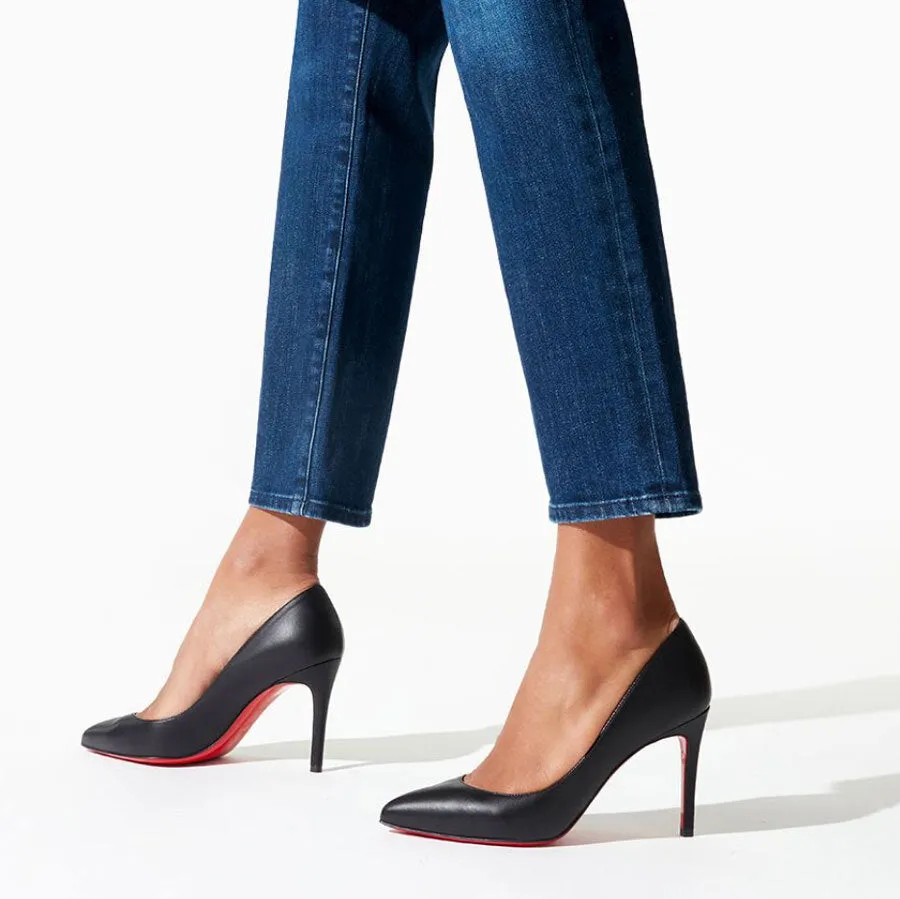 Pigalle 85 black leather pumps