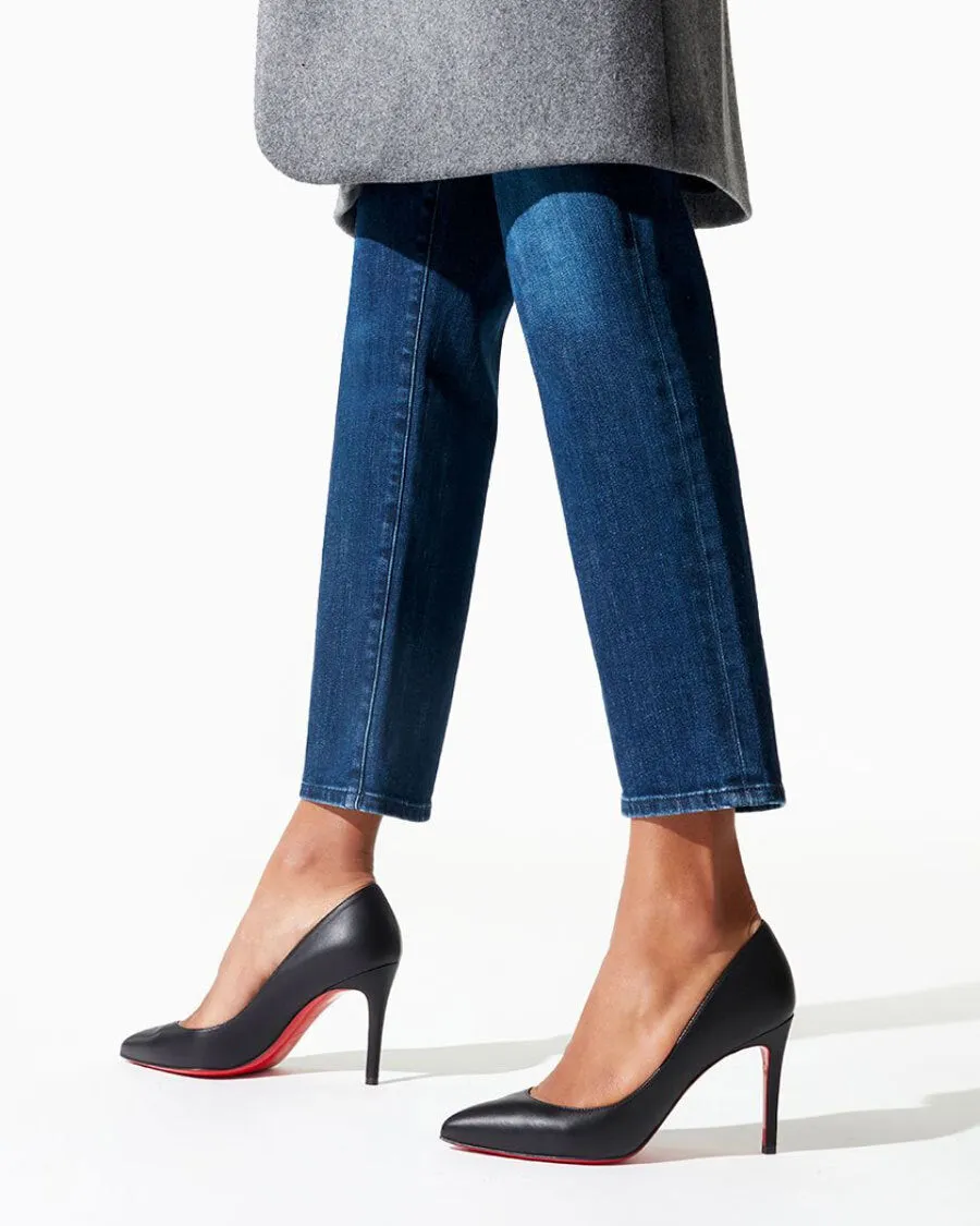 Pigalle 85 black leather pumps