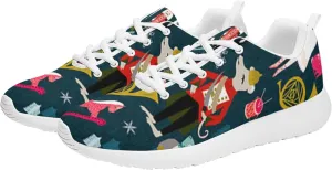 Pitovozu Christmas Decor Sneaker Men Athletic Shoes Running Shoes Comfortable Sports Walking Shoes