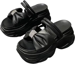 Platform Slippers Non-slip Height Up Fashion Girls Women Sandal Beach Outdoor Sandals