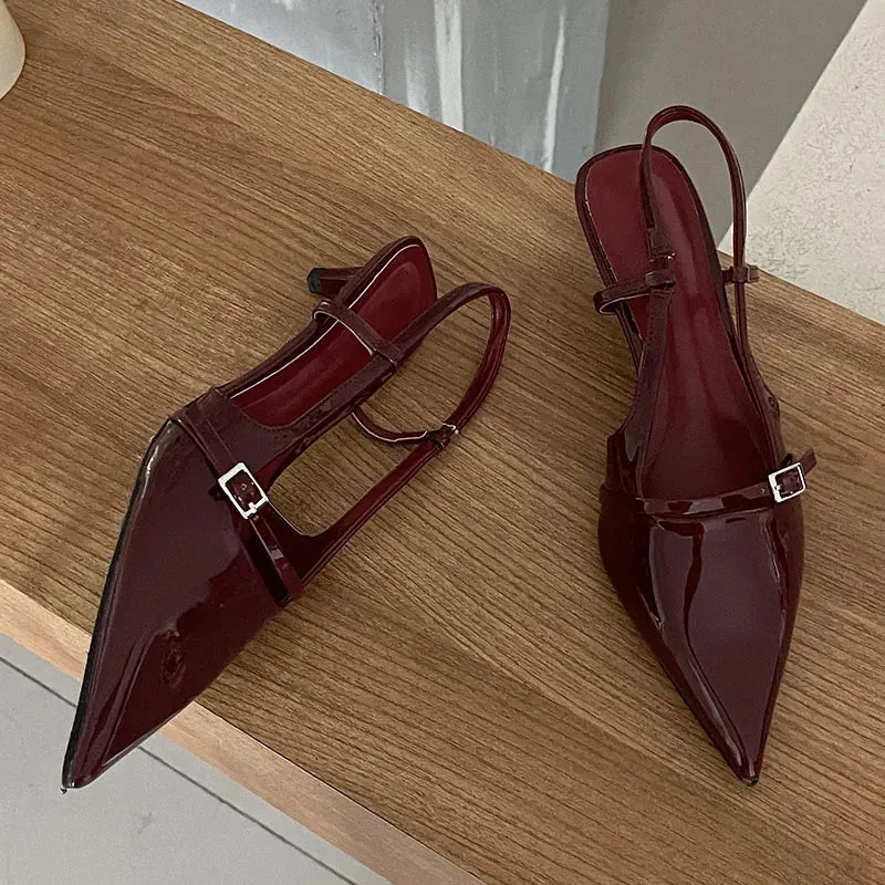 Pointed Toe Thin Heels Pump Shoes