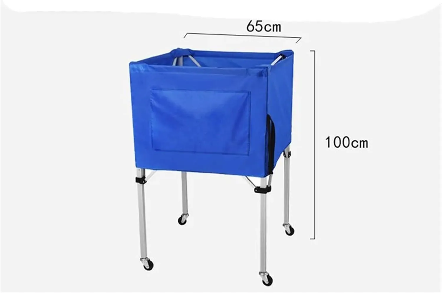 Portable Aluminium Alloy Ball Cart Removable Basketball Hopper Soccer Volleyball Storage Basket Foldable Cart