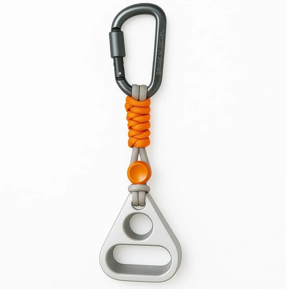 Portable Fingerboard Trainer - Metal Alloy Climbing Hangboard for Rock Climbers, Compact Strength Training Tool with Keychain Design Ideal Gym Gift for Fitness Enthusiasts