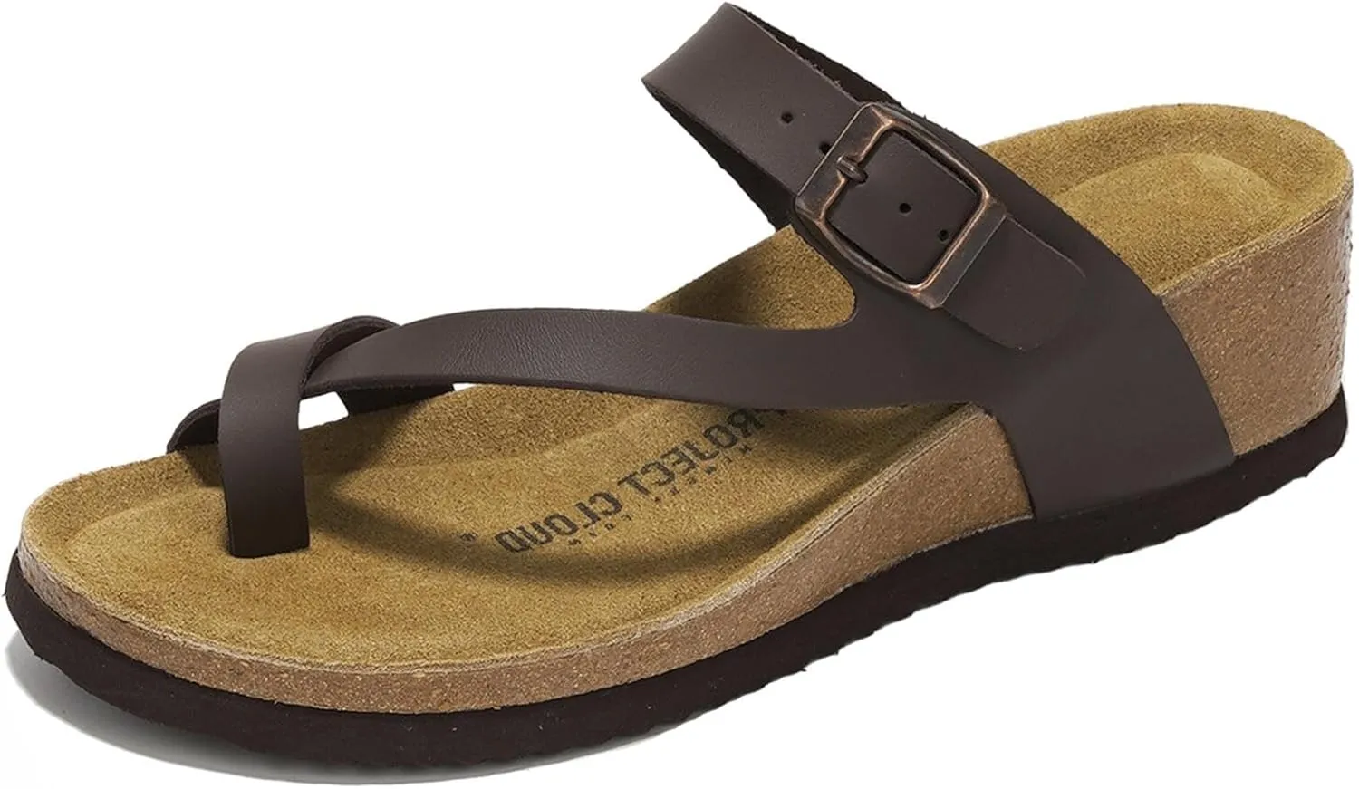 Project Cloud Genuine Leather Womens Sandals Wedge - Wedge Sandals & Slippers - Memory Foam Women Footwear Beach Essentials, Non-Slip Sandals for Women 2025