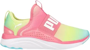 PUMA Girl's Softride Sophia Slip-On Ombre (Big Kid) Bubblegum/Sunny Lime 7 Big Kid M