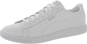 PUMA Vikky v3 Leather Womens Sneaker 9 BM US WhiteWhiteSilver