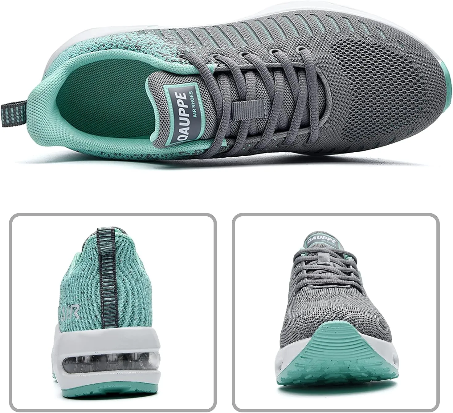 QAUPPE Womens Fashion Lightweight Sports Walking Sneakers Breathable Gym Jogging Running Tennis Shoes US 5.5-11 B(M)…