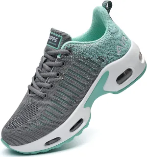 QAUPPE Womens Fashion Lightweight Sports Walking Sneakers Breathable Gym Jogging Running Tennis Shoes US 5.5-11 B(M)…