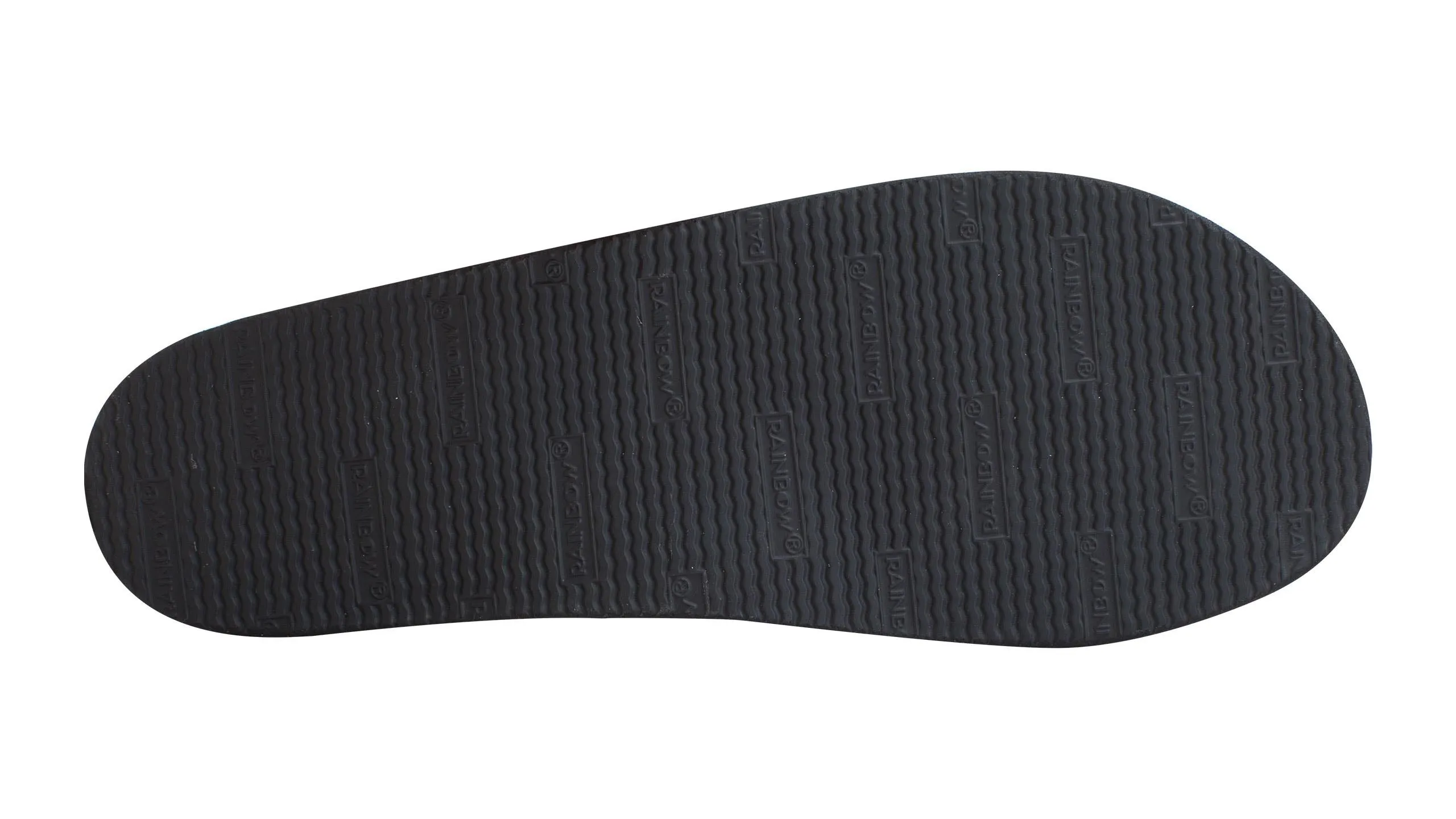 Rainbow Single Layer 1/2" Strap Sandal-Classic Black