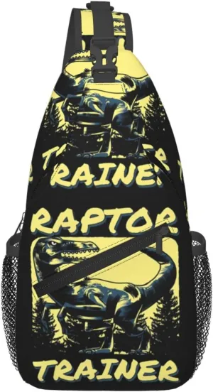Raptor Trainer Chest Sling Bag Crossbody Shoulder Backpack Bag Gym Cycling Travel Hiking Daypack Cross Bag