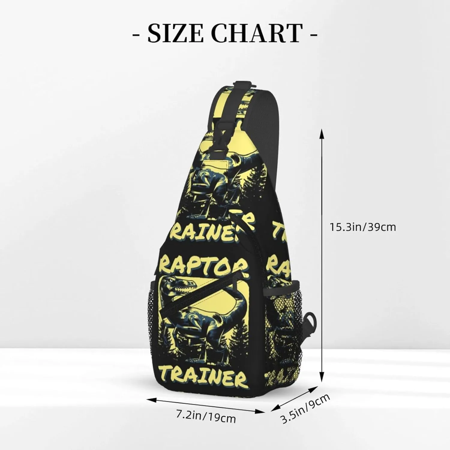 Raptor Trainer Chest Sling Bag Crossbody Shoulder Backpack Bag Gym Cycling Travel Hiking Daypack Cross Bag