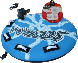 RAVE Sports Storm Boating Towable Tube Storm with Pump and Rope